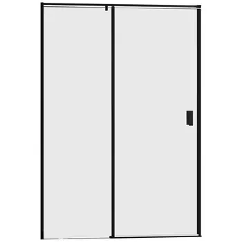 Душевая дверь в нишу Cezares URBAN-B-12-100-C-NERO с черным профилем
