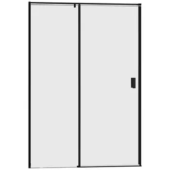 Душевая дверь в нишу Cezares URBAN-B-12-140-C-NERO с черным профилем