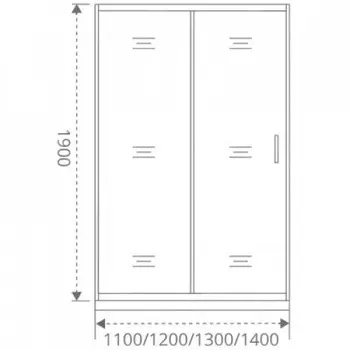 Душевая дверь в нишу Good Door Cofe WTW-110-C-B с черным профилем