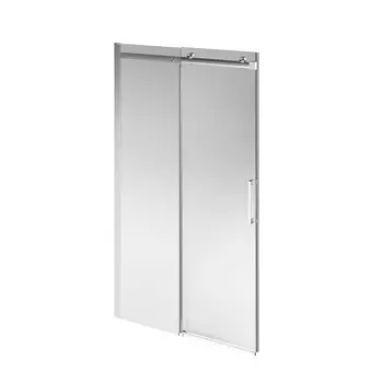 Душевая дверь в нишу Kerama Marazzi CRISTALLO CT.120.SD.BN 120х210 см, профиль брашированный никель, стекло прозрачное