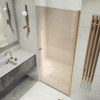 Душевая дверь в нишу Maybah Glass MGD-811-2 90х198 см, профиль бронза, стекло бронза матовое