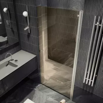 Душевая дверь в нишу Maybah Glass MGD-804-5 80х198 см, профиль хром матовый, стекло бронза