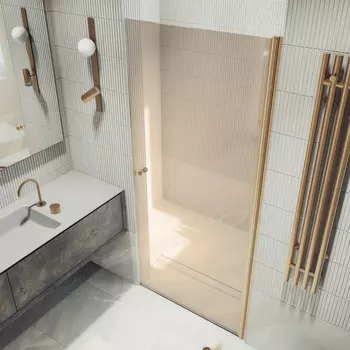 Душевая дверь в нишу Maybah Glass MGD-804-2 80х198 см, профиль бронза, стекло бронза