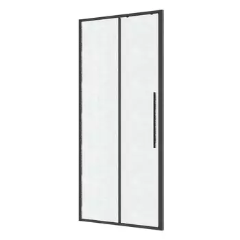 Душевая дверь в нишу Niagara Nova 100х195 см, профиль графит матовый, стекло шиншилла