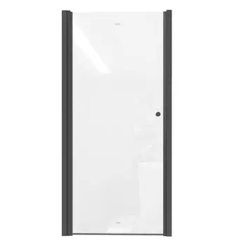 Душевая дверь в нишу Parly DE70B 70x185 стекло прозрачное, профиль черный