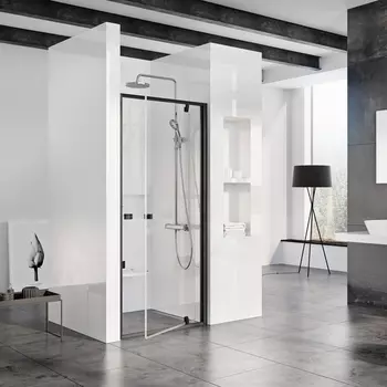 Душевая дверь в нишу Ravak PDOP1-90 Transparent, профиль черный