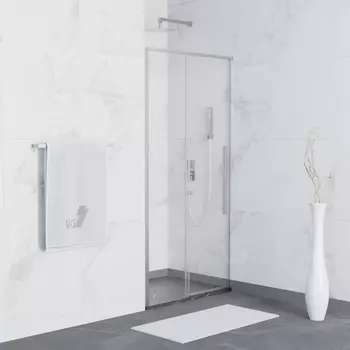 Душевая дверь в нишу RGW Stilvoll SV-12 150х195 см, профиль хром, стекло прозрачное