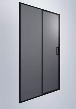 Душевая дверь в нишу Timo TD-120/03GR-6 120х195 см, профиль черный, стекло тонированное