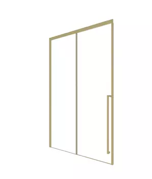Душевая дверь в нишу Timo TDSS-120/17C-8R 120х200 см, стекло прозрачное, профиль матовое золото