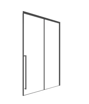 Душевая дверь в нишу Timo TDSS-130/03C-8L 130х200 см, стекло прозрачное, профиль черный