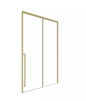 Душевая дверь в нишу Timo TDSS-140/17C-8L 140х200 см, стекло прозрачное, профиль матовое золото