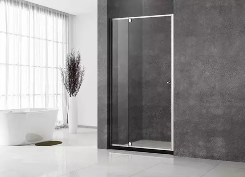 Душевая дверь в нишу Veconi Vianno VN-32 100x195 профиль хром. стекло прозрачное