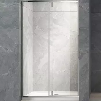 Душевая дверь в нишу Veconi Vianno VN-34 120x195 профиль хром, стекло прозрачное