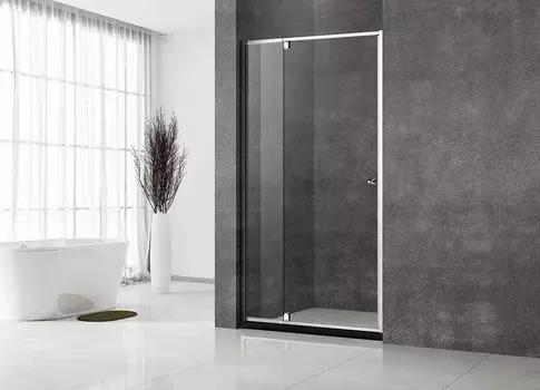 Душевая дверь в нишу Veconi Vianno VN-32 90x195 профиль хром. стекло прозрачное