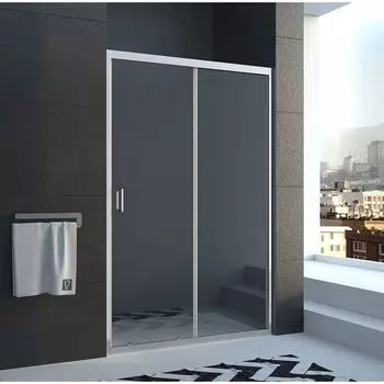 Душевая дверь в нишу Veconi Vianno VN-40 110x185 профиль хром, стекло прозрачное