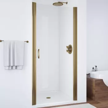 Душевая дверь в нишу Vegas Glass EP 0065 05 01 профиль бронза, стекло прозрачное