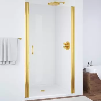 Душевая дверь в нишу Vegas Glass EP 0085 09 01 профиль золото, стекло прозрачное