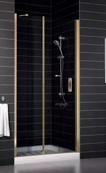 Душевая дверь в нишу Vegas Glass EP-F-1 0110 05 01 R профиль бронза, стекло прозрачное