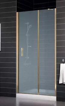 Душевая дверь в нишу Vegas Glass EP-F-1 0110 05 10 L профиль бронза, стекло сатин