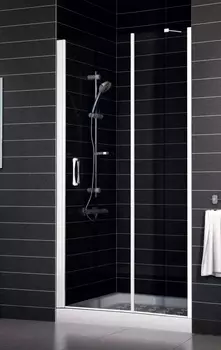 Душевая дверь в нишу Vegas Glass EP-F-1 0115 01 01 L профиль белый, стекло прозрачное