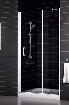 Душевая дверь в нишу Vegas Glass EP-F-1 0120 01 01 L профиль белый, стекло прозрачное