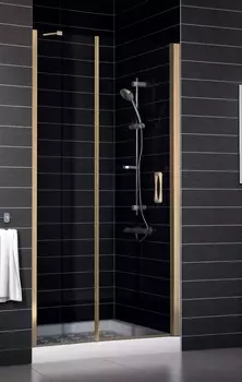 Душевая дверь в нишу Vegas Glass EP-F-1 0120 05 01 R профиль бронза, стекло прозрачное