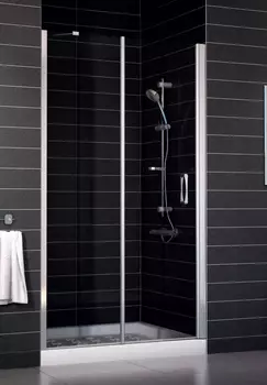 Душевая дверь в нишу Vegas Glass EP-F-1 0140 08 01 профиль глянцевый хром, стекло прозрачное, правая