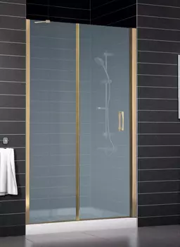 Душевая дверь в нишу Vegas Glass EP-F-1 0150 05 10 R профиль бронза, стекло сатин