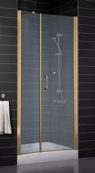 Душевая дверь в нишу Vegas Glass EP-F-2 0110 05 10 R профиль бронза, стекло сатин