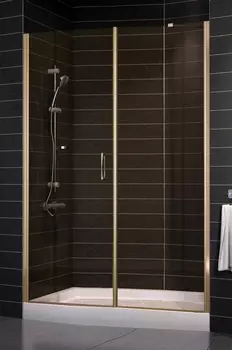 Душевая дверь в нишу Vegas Glass EP-F-2 0140 05 05 L профиль бронза, стекло бронза