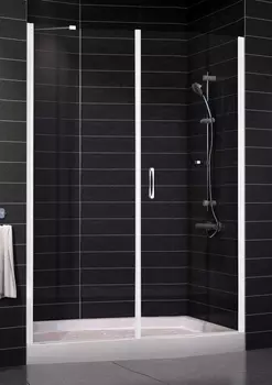 Душевая дверь в нишу Vegas Glass EP-F-2 0145 01 01 R профиль белый, стекло прозрачное