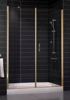 Душевая дверь в нишу Vegas Glass EP-F-2 0145 05 01 R профиль бронза, стекло прозрачное