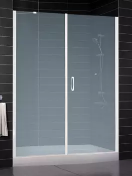 Душевая дверь в нишу Vegas Glass EP-F-2 0150 01 10 R профиль белый, стекло сатин