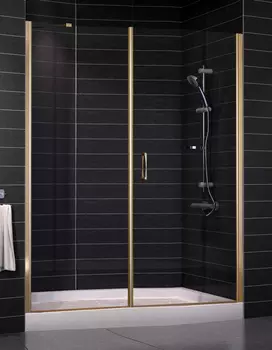 Душевая дверь в нишу Vegas Glass EP-F-2 0155 05 01 R профиль бронза, стекло прозрачное