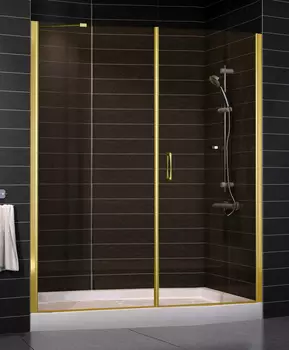 Душевая дверь в нишу Vegas Glass EP-F-2 0170 09 05 R профиль золото, стекло бронза