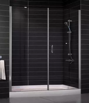 Душевая дверь в нишу Vegas Glass EP-F-2 0175 07 01 R стекло прозрачное, 175