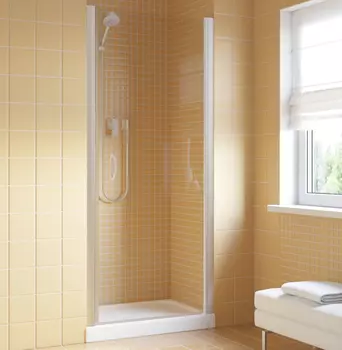 Душевая дверь в нишу Vegas Glass EP Lux 0060 07 01 R профиль матовый хром, стекло прозрачное