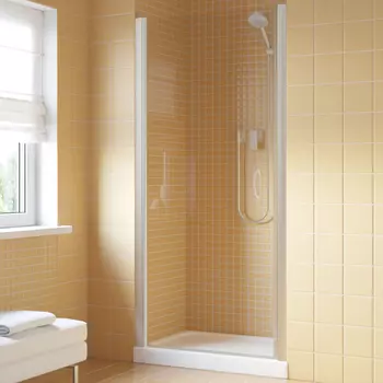 Душевая дверь в нишу Vegas Glass EP Lux 0070 07 01 L профиль матовый хром, стекло прозрачное