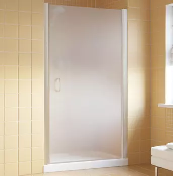 Душевая дверь в нишу Vegas Glass EP Lux 0095 07 10 R профиль матовый хром, стекло сатин