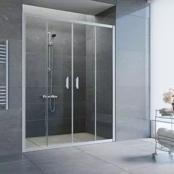 Душевая дверь в нишу Vegas Glass Z2P 180 07 01 стекло прозрачное, профиль хром