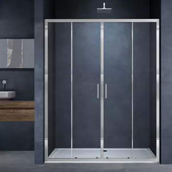 Душевая дверь в нишу Vincea Alpha VDS-3AL 170х190 профиль хром, стекло прозрачное