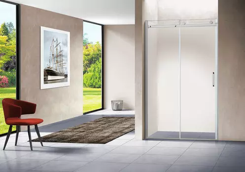 Душевая дверь в нишу Vincea Como VPS-1C 150х195 профиль хром, стекло прозрачное