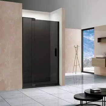 Душевая дверь в нишу Vincea Extra VDP-1E 90/100х200 профиль черный, стекло тонированное
