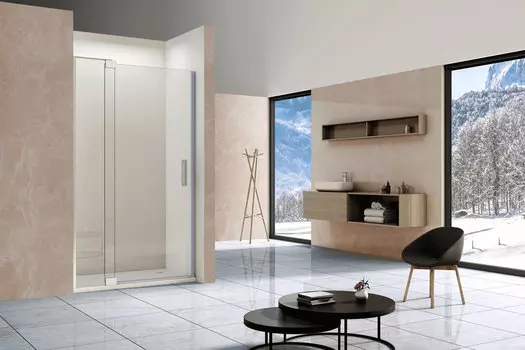 Душевая дверь в нишу Vincea Extra VDP-1E9010CL профиль хром, стекло прозрачное