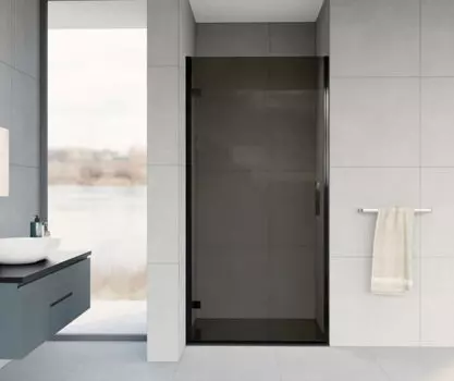 Душевая дверь в нишу Vincea Flex VDP-1F 90х200 профиль черный, стекло тонированное