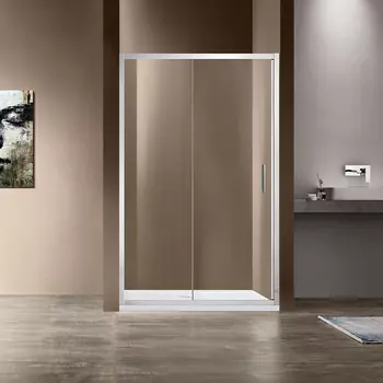 Душевая дверь в нишу Vincea Garda 120х190 профиль хром, стекло прозрачное