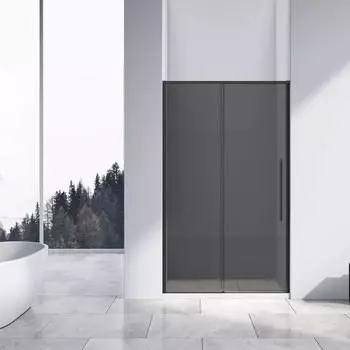 Душевая дверь в нишу Vincea Slim-N VDS-4SN140CGB 140х195 профиль черный, стекло тонированное