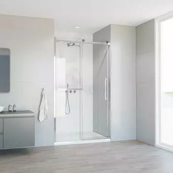 Душевая дверь в нишу Vincea Сomo Soft VDS-1CS150CL стекло прозрачное, профиль хром
