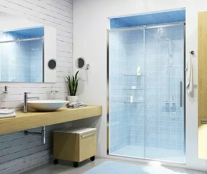 Душевая дверь в нишу WasserKRAFT Dinkel 58R 58R31 140х200 см