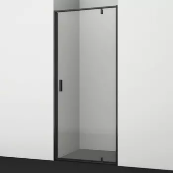Душевая дверь в нишу WasserKRAFT Elbe 74P27 80x200 профиль черный, стекло прозрачное